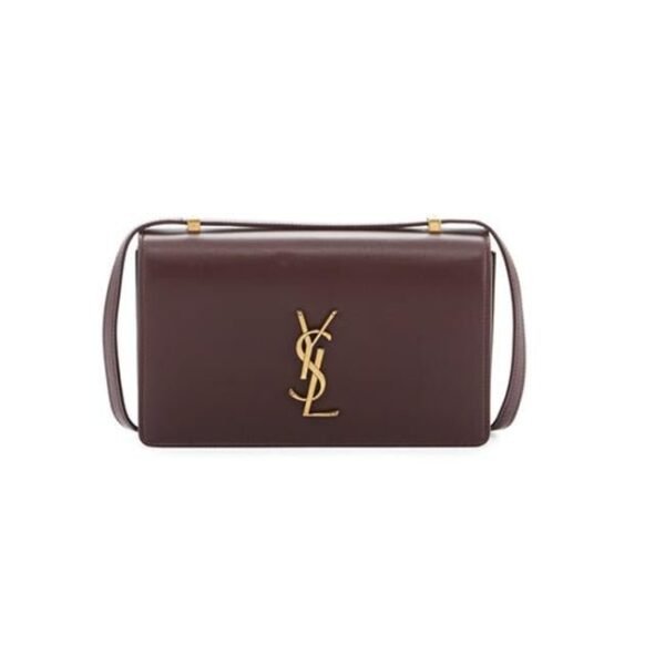 Saint Laurent Chain Wallet Monogram Small Dylan Red Calfskin Leather Shoulder Bag