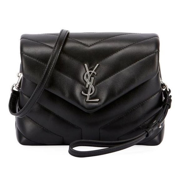 Saint Laurent Monogram Loulou Crossbody Calfskin Y Quilted Monogram Toy Black Leather Shoulder Bag
