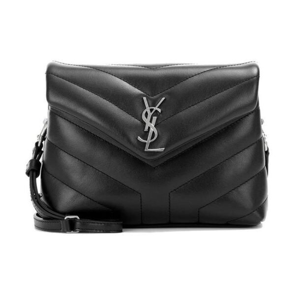Saint Laurent Monogram Loulou Crossbody Toy Quilted Black Leather Shoulder Bag