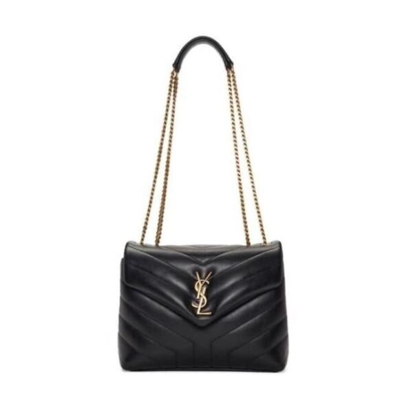 Saint Laurent Monogram Loulou Small Monogram 2020 Black Leather Shoulder Bag