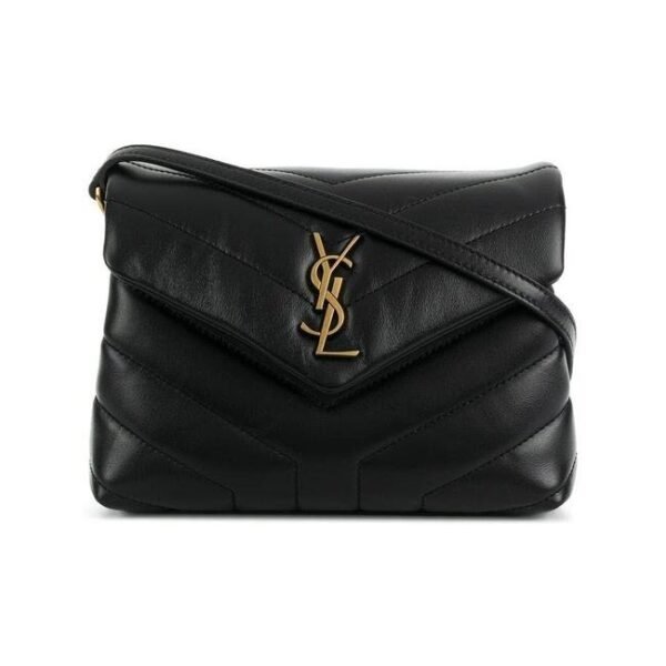 Saint Laurent Monogram Loulou Toy Quilted Black Cross Body Bag